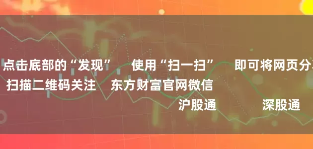 安全配资 点击底部的“发现” 使用“扫一扫” 即可将网页分享至朋友圈 扫描二维码关注 东方财富官网微信 沪股通 深股通 港股